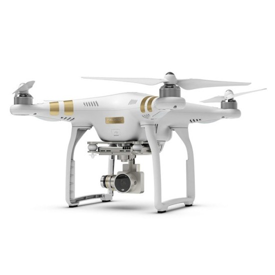 Dji Phantom 3 Professional Smart Drone with 4K Camera, White, A+