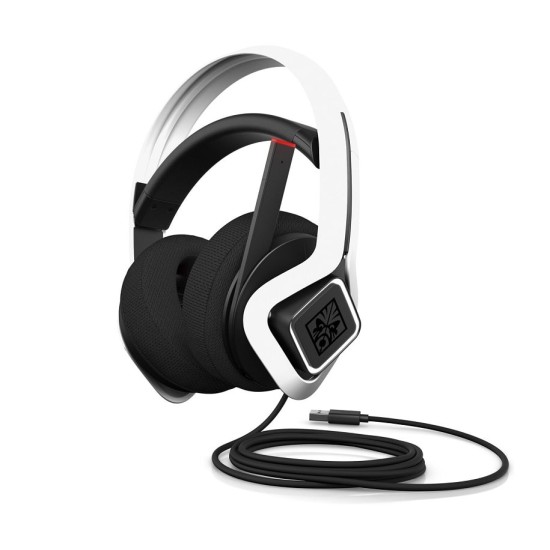 GAMING OMEN HP Mindframe Headphones C-Media XearTM Technology, FrostCap Cooling, RGB Lighting, White, Km0 Box