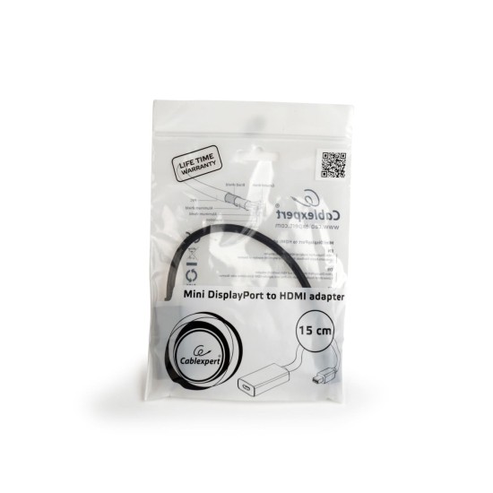 Gembird Mini DisplayPort to HDMI Adapter M/M Black