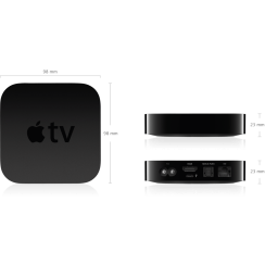 !!OUTLET!! Apple TV (3rd Gen, A1469), Black