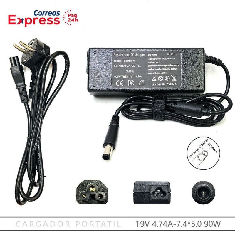 HP 90W 19V 4.74A 7.4x5.0mm
