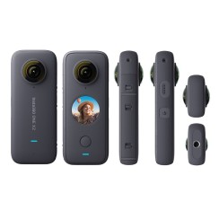 Insta360 One X2 Pocket Sports Camera, ActionCam 5.7K 360° waterproof touchscreen, A+