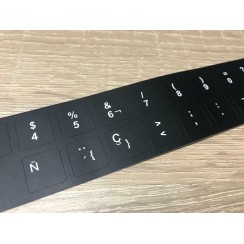 Keyboard Sticker Kit HP Elitebook, Probook, Envy, Pavillion Spanish 14mm x 14mm