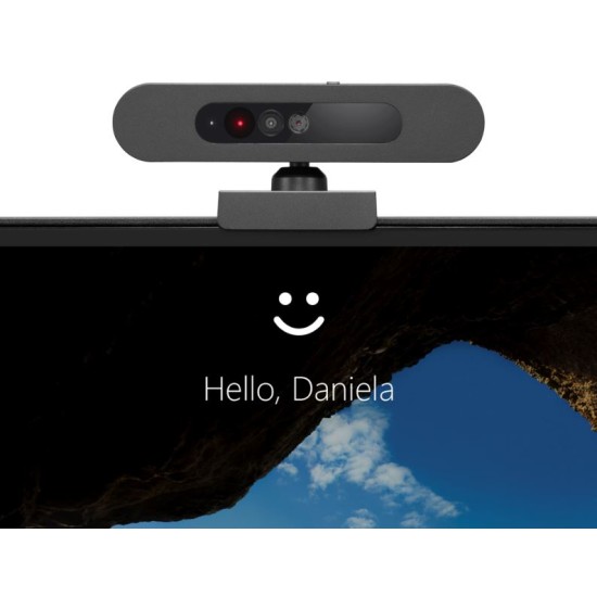Lenovo 500 FHD Webcam, Black, A+