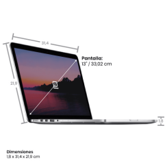 Apple MacBook Pro 13" i7 16GB SSD 512GB Silver 2015