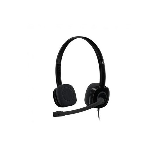 Logitech H151 with Microphone Black · Stereo USB Headset