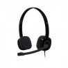 LOGITECH H151 Headset with Microphone Black