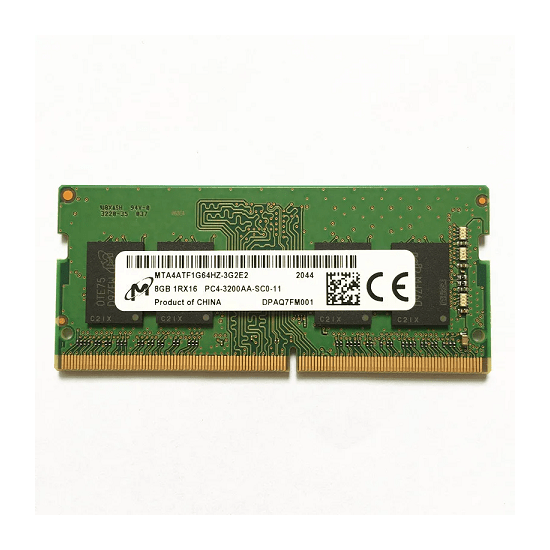 Micron 8GB DDR4 SODIMM RAM 1Rx16 PC4-3200AA-SCO-11 3200 MHz, 1.2 V, 260 pins, Km0