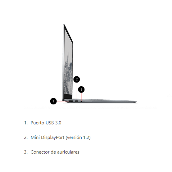Microsoft Surface Laptop 1 i7 8GB 256GB Touch 13.5" Silver