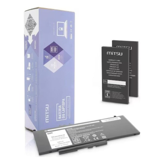 Mitsu Battery for Dell Latitude E5470, E5570 (6000 mAh) 7.6V