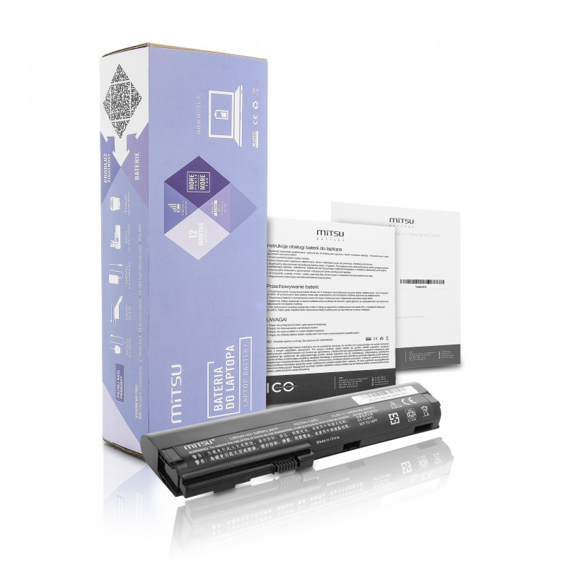 Mitsu Battery for HP 2560p, 2570p / 10.8V (11.1V) 4400 mAh