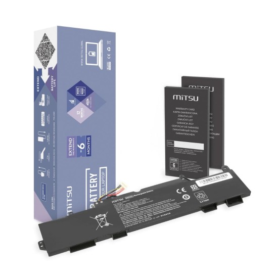 Mitsu Battery for HP EliteBook 735 G5, 745 G5, 840 G5 (4100 mAh) 11.55V