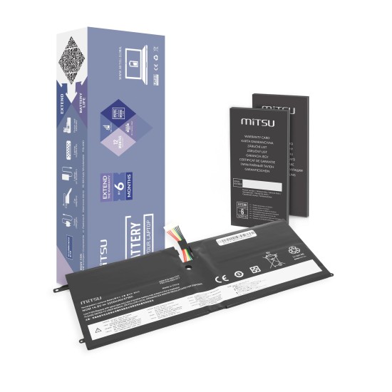 Mitsu Battery for Lenovo Thinkpad X1 Carbon 14.8 V (14.4 V) 3200 mAh (47 Wh)