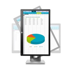 Monitor HP EliteDisplay E222 21.5" Full HD A+ in Silver and Black
