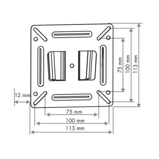 Soporte fijo para TV/monitor 15"-32", negro, nuevo