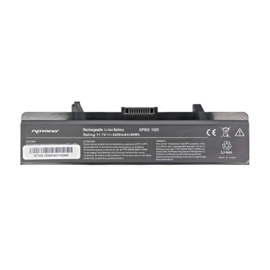 Movano Batería para Dell Inspiron 1525, 1526 11,1 V (10,8 V) 4400 mAh (49 Wh)