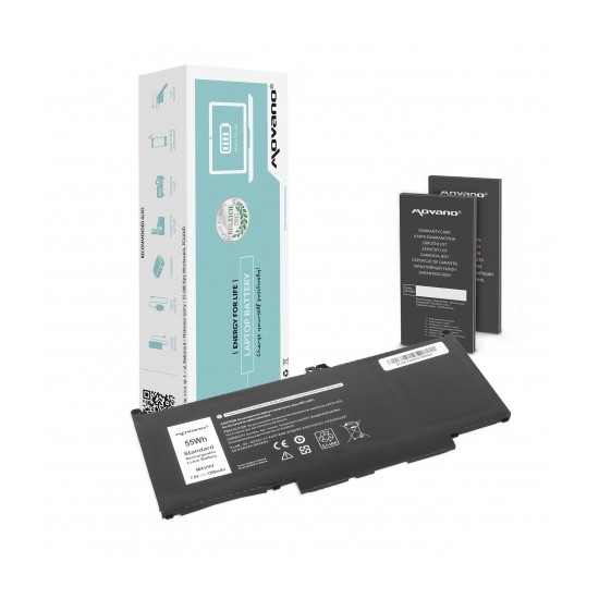 Movano Battery for Dell Latitude 5300, 5310, 7300 (7200 mAh) 7.6V