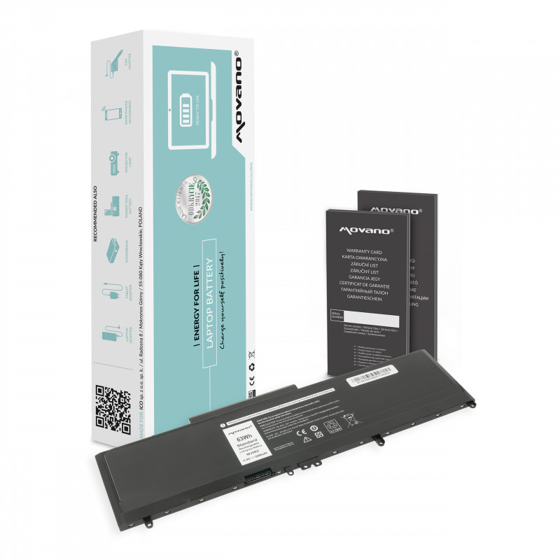 Movano Battery for Dell Latitude E5570 (5500mAh) - 11.4v / 11.4V 5500 mAh