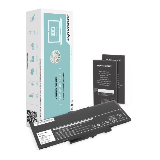 Movano Battery for Dell Latitude E7270, E7470 / 7.6V (7.4V) 5800 mAh