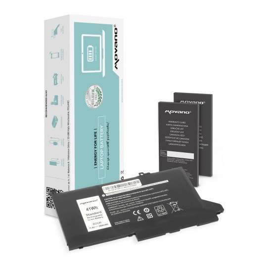 Movano Battery for Dell Latitude E7390, E7490 - 11.4v / 11.4V 3600 mAh