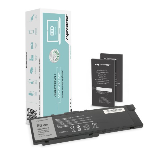 Movano Battery for Dell Precision 15 7510, 17 7710 / 11.4V 7000 mAh