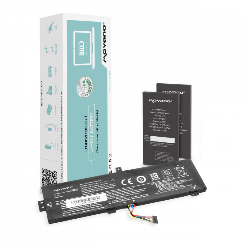 Movano Battery for Lenovo IdeaPad 510-15ISK / 7.6V (7.4V) 3950 mAh