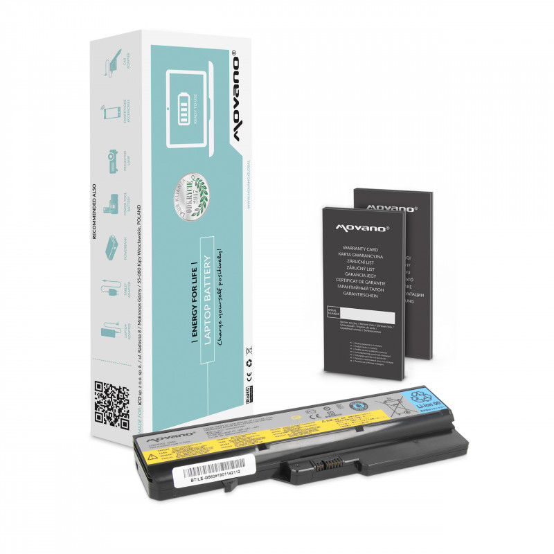 Movano Battery for Lenovo IdeaPad G460, G560 / 11.1V (10.8V) 4400 mAh