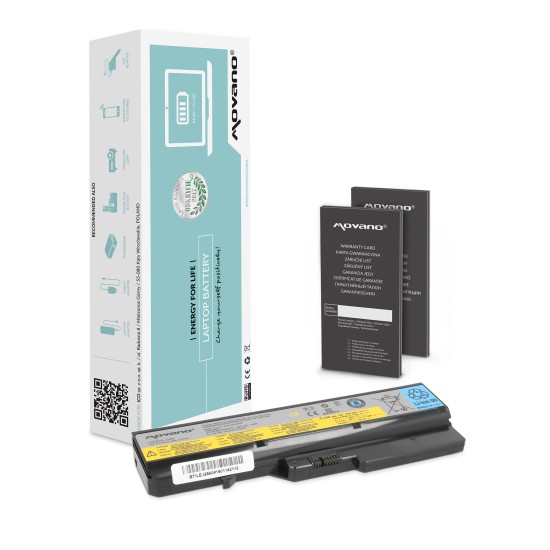 Movano Batería para Lenovo IdeaPad G460, G560 / 11.1V (10.8V) 4400 mAh