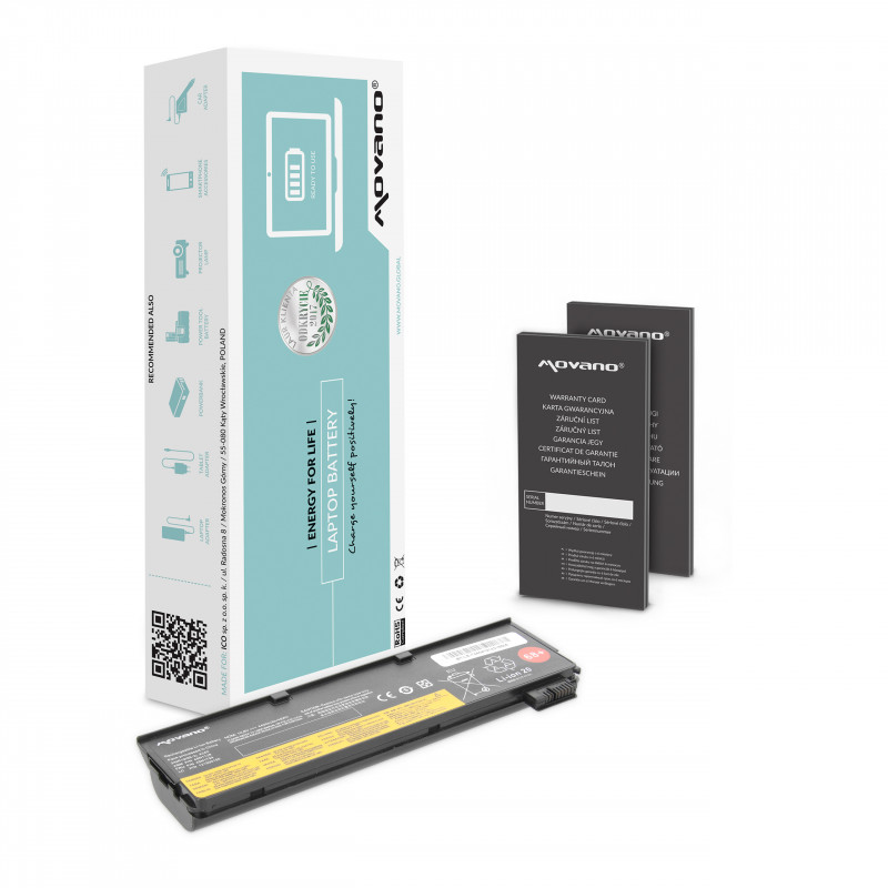 Movano Battery for Lenovo T440, X240 / 10.8V (11.1V) 4400 mAh