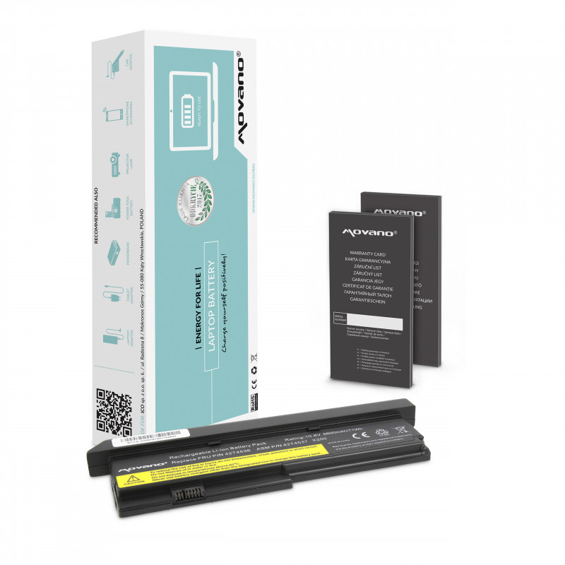 Movano Battery for Lenovo X200 (6600mAh) / 10.8V (11.1V) 6600 mAh