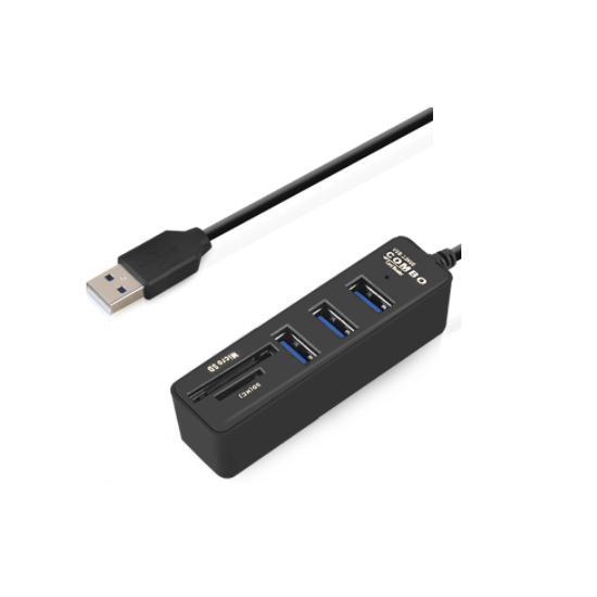 Multipurpose USB 3.0 Hub and Micro SD and SD (HC) Card Reader
