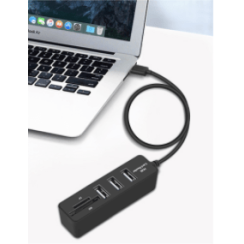 Multipurpose USB 3.0 Hub and Micro SD and SD (HC) Card Reader