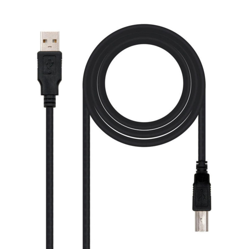 Nanocable USB-A 2.0 Printer Cable Male to USB-B Male 1.80m