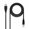 Nanocable USB-A 2.0 Printer Cable Male to USB-B Male 1.80m