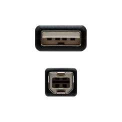 Nanocable USB-A 2.0 Printer Cable Male to USB-B Male 1.80m