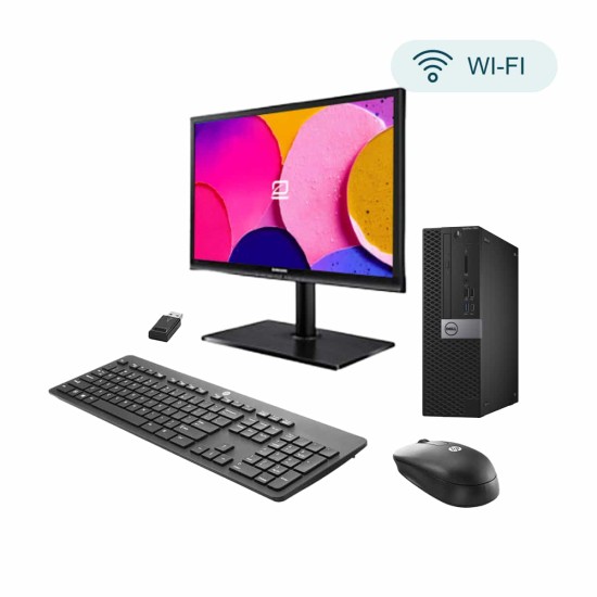 Pack Dell i5 + Monitor 24" + Keyboard & Mouse HP WiFi