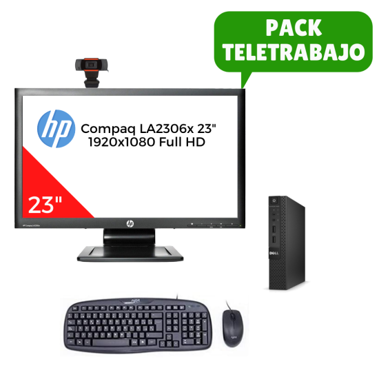 Work-from-home bundle Dell 3020 Micro i5, 8GB RAM, 23" Monitor