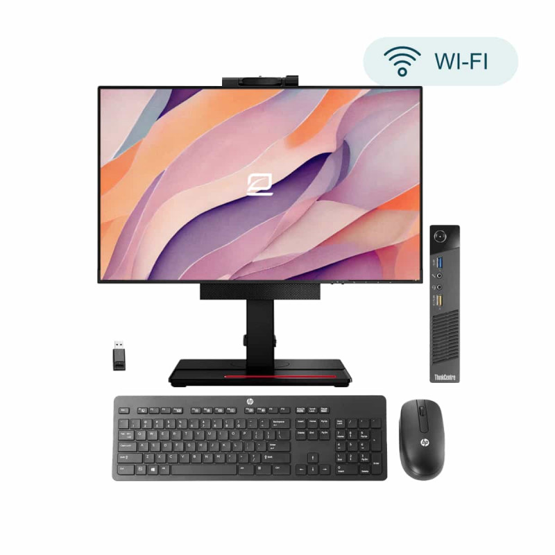 Pack Lenovo AIO Tiny i5 21.5" + Keyboard and Mouse HP