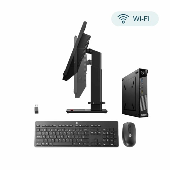 Pack Lenovo AIO Tiny i5 21.5" + Keyboard and Mouse HP