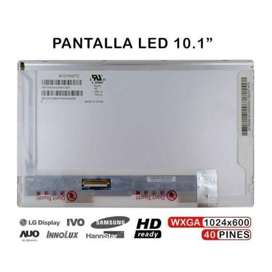 PANTALLA 10.1 INCH LED CLAA101NB01 LP101WH1