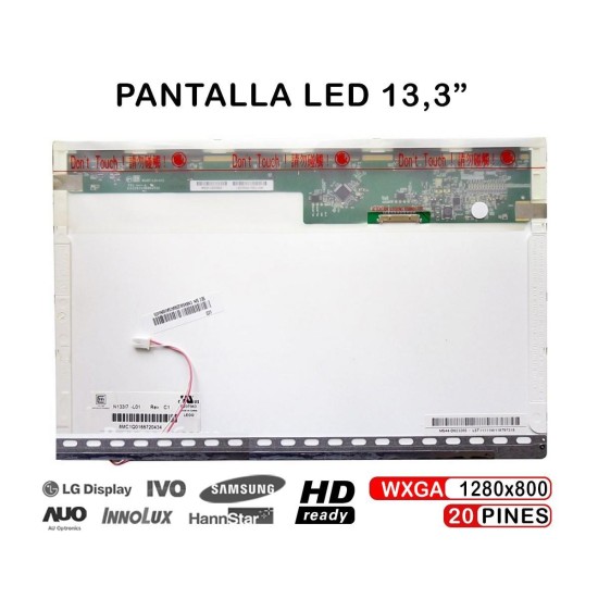 PANTALLA LCD DE 13.3" FOR APPLE MACBOOK LAPTOP 661-3959 13.3" LP133WX1(TL)(A1)
