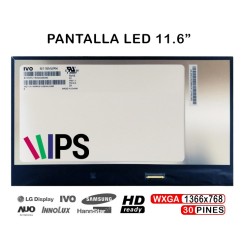 PANTALLA LED 11.6" FOR LAPTOP M116NWR4 R1 1366X768 30-PIN IPS