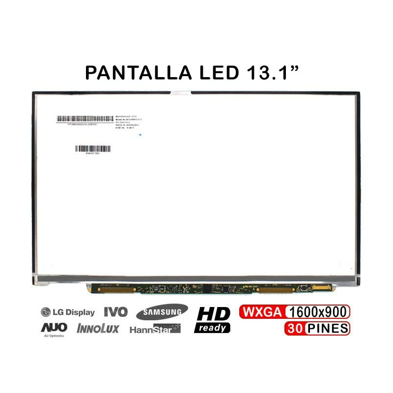 PANTALLA LED DE 13.1" FOR SONY VAIO VPC-Z SERIES LAPTOP B131RW02 V.0