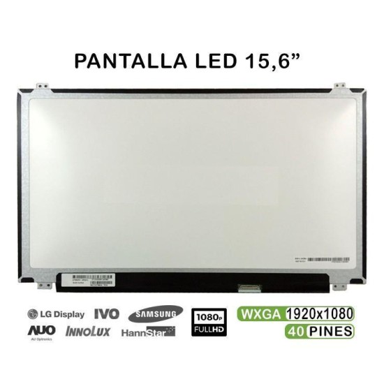 PANTALLA LED DE 15.6" PARA PORTÁTIL LP156WF4 40 PINS FHD