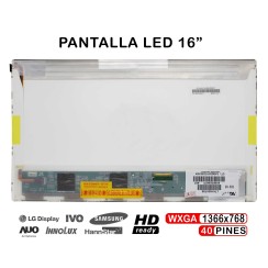 PANTALLA LED DE 16" FOR LAPTOP LTN160AT06 HANNSTAR HSD160PHW1 HSD160PHW1-B00