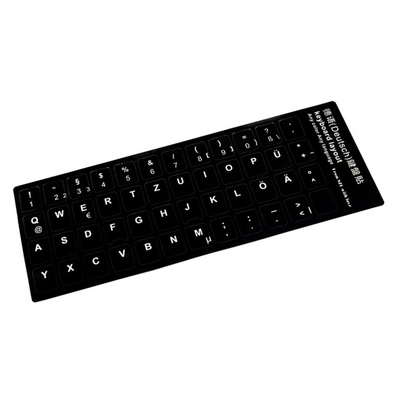 PEGATINA TO CONVERT KEYBOARD TO GERMAN LANGUAGE BLACK