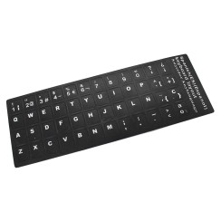 PEGATINA PARA CONVERTIR TECLADO EN IDIOMA ESPAÑOL / CASTILIAN BLACK