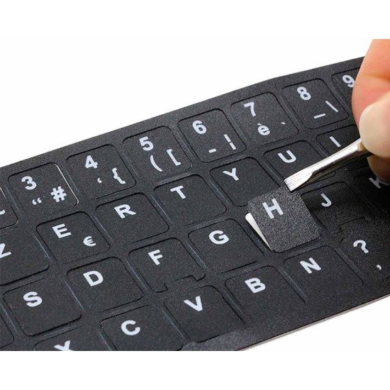 PEGATINA PARA CONVERTIR TECLADO EN IDIOMA ESPAÑOL / CASTILIAN BLACK