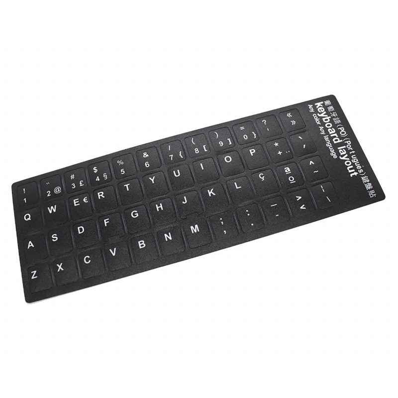BLACK STICKER TO CONVERT KEYBOARD TO PORTUGUESE LANGUAGE