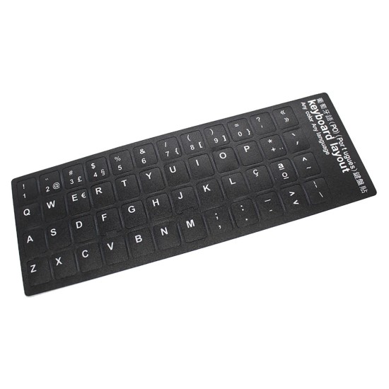BLACK STICKER TO CONVERT KEYBOARD TO PORTUGUESE LANGUAGE